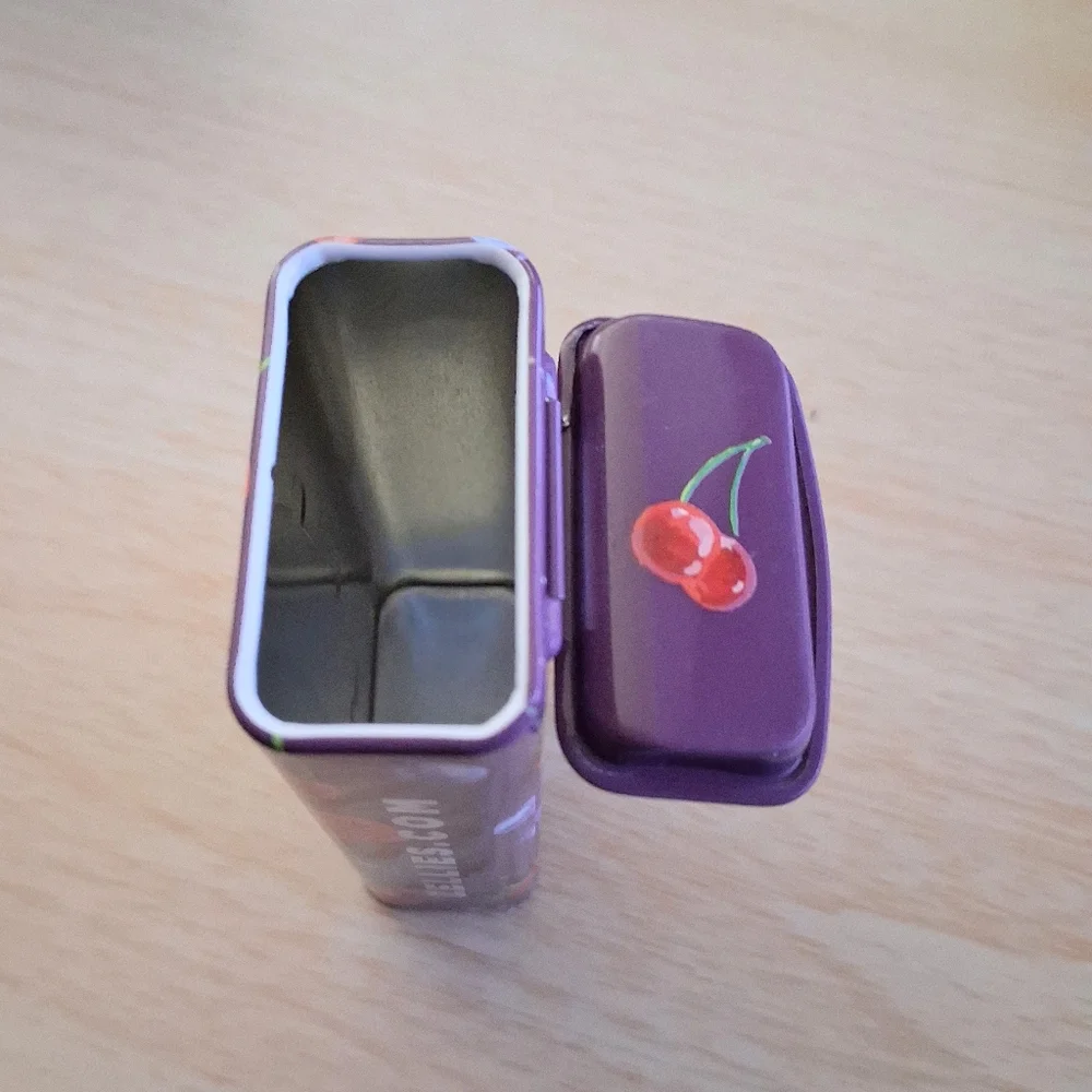 Tin Metal Purple Zellies Logo Berries (EMPTY) Women Men Boys Girls Teen Storage